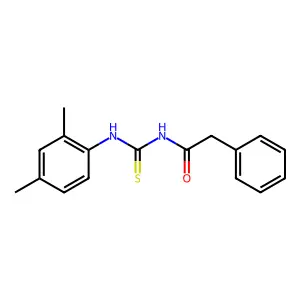 N-[(2,4-dimethylphenyl)carbamothioyl]-2-phenylacetamide structure
