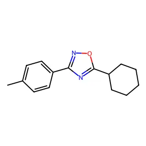 5-Cyclohexyl-3-(p-tolyl)-1,2,4-oxadiazole structure