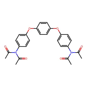 N-acetyl-N-[4-[4-[4-(diacetylamino)phenoxy]phenoxy]phenyl]acetamide structure
