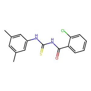 2-chloro-N-[(3,5-dimethylphenyl)carbamothioyl]benzamide structure