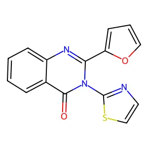 2-(Furan-2-yl)-3-(1,3-thiazol-2-yl)quinazolin-4-one structure