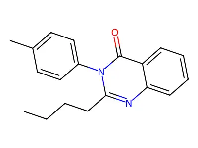 2-Butyl-3-(4-methylphenyl)quinazolin-4-one structure