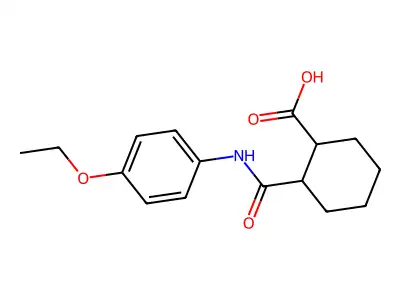 2-[(4-Ethoxyphenyl)carbamoyl]cyclohexane-1-carboxylic acid structure