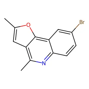 8-Bromo-2,4-dimethylfuro[3,2-c]quinoline structure