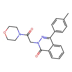 4-(4-methylphenyl)-2-[2-(morpholin-4-yl)-2-oxoethyl]phthalazin-1(2H)-one structure