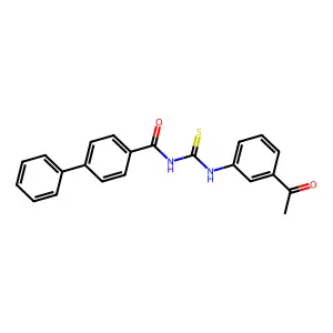 N-[(3-acetylphenyl)carbamothioyl]-4-phenylbenzamide structure