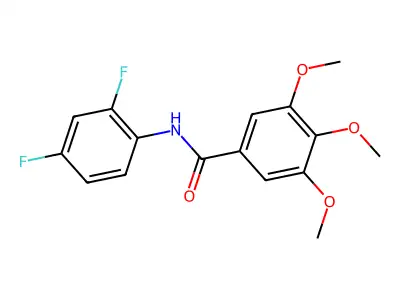 N-(2,4-Difluorophenyl)-3,4,5-trimethoxybenzamide structure