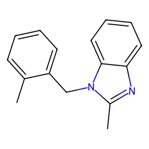 2-Methyl-1-[(2-methylphenyl)methyl]benzimidazole structure