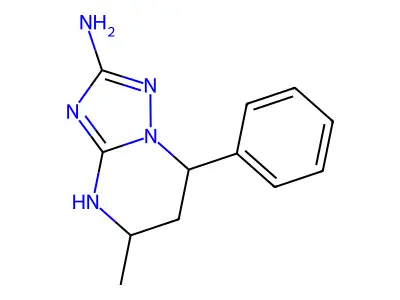 5-Methyl-7-phenyl-4,5,6,7-tetrahydro-[1,2,4]triazolo[1,5-a]pyrimidin-2-ylamine structure