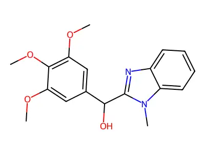 (1-Methylbenzimidazol-2-yl)-(3,4,5-trimethoxyphenyl)methanol structure