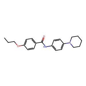 N-[4-(piperidin-1-yl)phenyl]-4-propoxybenzamide structure