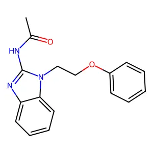 N-[1-(2-phenoxyethyl)benzimidazol-2-yl]acetamide structure