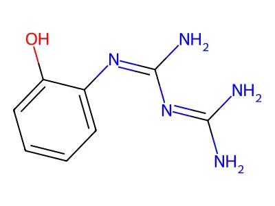 N-(2-hydroxyphenyl)imidodicarbonimidic diamide structure