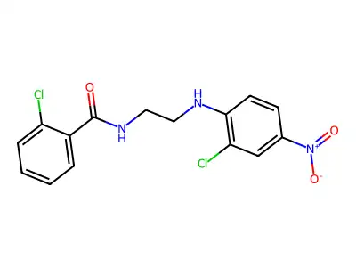 2-chloro-N-[2-(2-chloro-4-nitroanilino)ethyl]benzamide structure