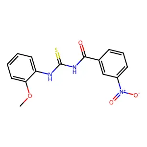 N-[(2-methoxyphenyl)carbamothioyl]-3-nitrobenzamide structure