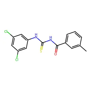 N-[(3,5-dichlorophenyl)carbamothioyl]-3-methylbenzamide structure