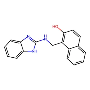1-[(1H-Benzimidazol-2-ylamino)methyl]-2-naphthol structure