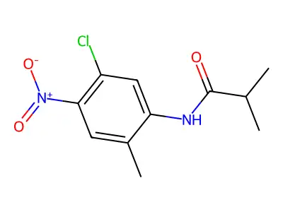 N-(5-chloro-2-methyl-4-nitrophenyl)-2-methylpropanamide structure
