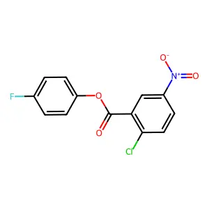 4-Fluorophenyl 2-chloro-5-nitrobenzoate structure