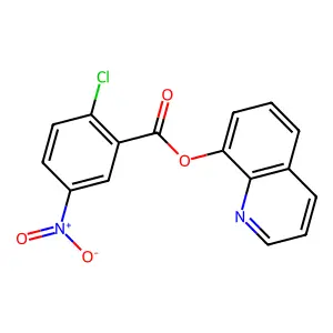 Quinolin-8-yl 2-chloro-5-nitrobenzoate structure