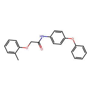 2-(2-methylphenoxy)-N-(4-phenoxyphenyl)acetamide structure