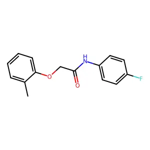 N-(4-氟苯基)-2-(2-甲基苯氧基)乙酰胺 structure