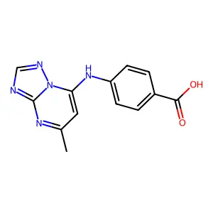 4-(5-Methyl-[1,2,4]triazolo[1,5-a]pyrimidin-7-ylamino)-benzoic acid structure