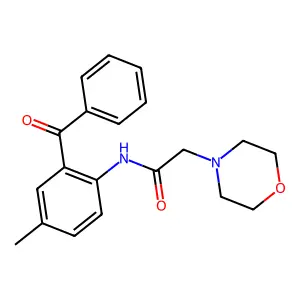N-(2-benzoyl-4-methylphenyl)-2-morpholin-4-ylacetamide structure
