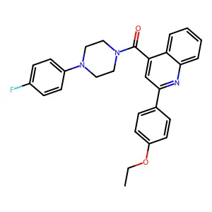 [2-(4-Ethoxyphenyl)quinolin-4-yl]-[4-(4-fluorophenyl)piperazin-1-yl]methanone structure