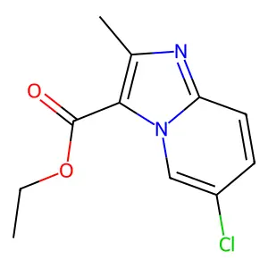 Ethyl 6-chloro-2-methylimidazo[1,2-a]pyridine-3-carboxylate structure