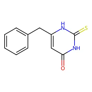 Dihydro(phenylmethyl)thioxopyrimidinone structure