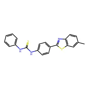 1-[4-(6-Methyl-1,3-benzothiazol-2-yl)phenyl]-3-phenylthiourea structure