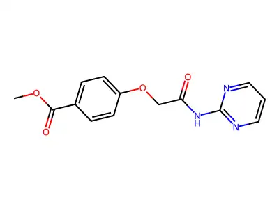 Methyl 4-[2-oxo-2-(2-pyrimidinylamino)ethoxy]benzoate structure