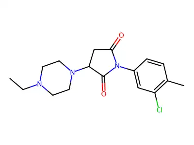 1-(3-Chloro-4-methylphenyl)-3-(4-ethylpiperazin-1-yl)pyrrolidine-2,5-dione structure