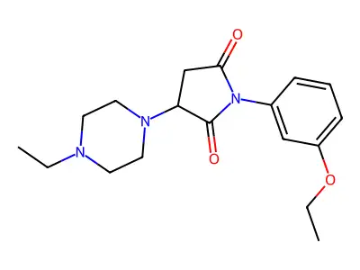 1-(3-Ethoxyphenyl)-3-(4-ethylpiperazin-1-yl)pyrrolidine-2,5-dione structure