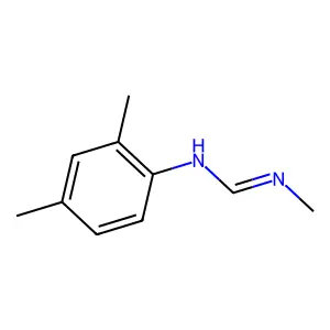 N'-(2,4-dimethylphenyl)-N-methylformamidine structure