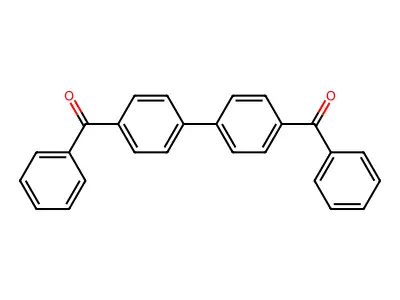 [4-(4-Benzoylphenyl)phenyl](phenyl)methanone structure