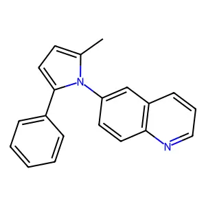 6-(2-methyl-5-phenyl-1H-pyrrol-1-yl)quinoline structure