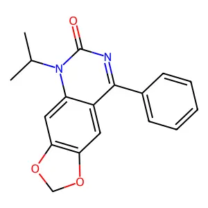 5-(1-Methylethyl)-8-phenyl-1,3-dioxolo(4,5-g)quinazolin-6(5H)-one structure