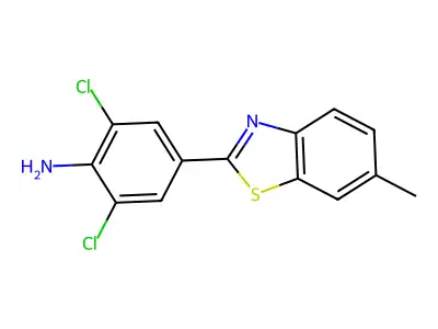 2,6-Dichloro-4-(6-methyl-1,3-benzothiazol-2-yl)aniline structure