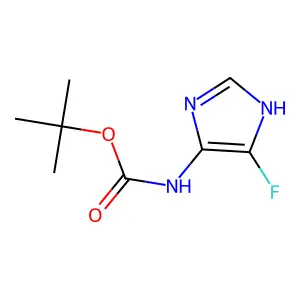 tert-butyl (5-fluoro-1H-imidazol-4-yl)carbamate structure