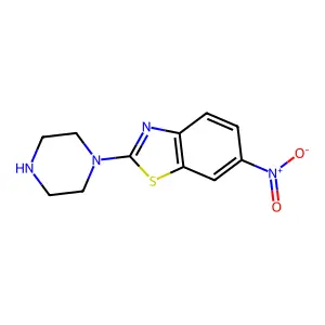6-Nitro-2-piperazin-1-yl-1,3-benzothiazole structure