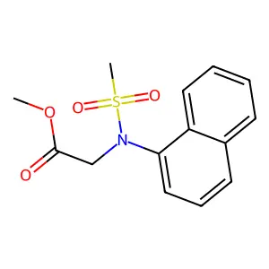 Methyl N-(methylsulfonyl)-N-1-naphthylglycinate structure