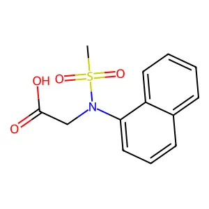 N-(Methylsulfonyl)-N-1-naphthylglycine structure