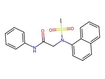 2-[(Methylsulfonyl)-1-naphthalenylamino]-N-phenylacetamide structure
