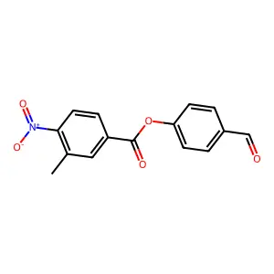 4-Formylphenyl 3-methyl-4-nitrobenzoate structure