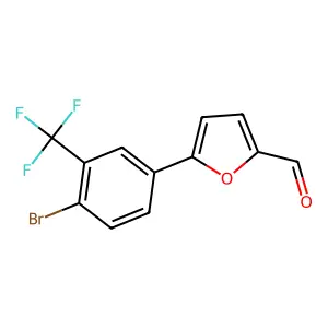 5-[4-Bromo-3-(trifluoromethyl)phenyl]furan-2-carbaldehyde structure