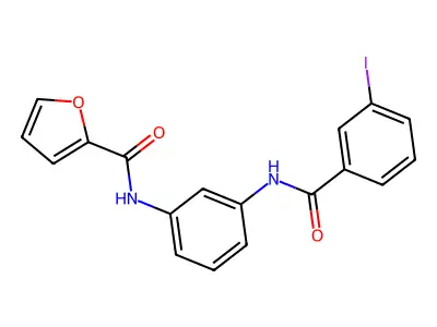 N-{3-[(3-iodobenzoyl)amino]phenyl}-2-furamide structure