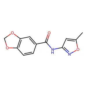 N-(5-Methylisoxazol-3-yl)benzo[d][1,3]dioxole-5-carboxamide structure