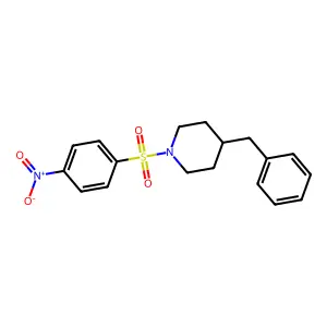 4-Benzyl-1-(4-nitrophenyl)sulfonylpiperidine structure